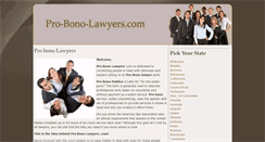 Desktop Screenshot of pro-bono-lawyers.com