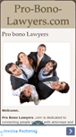 Mobile Screenshot of pro-bono-lawyers.com